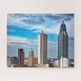 Mobile Alabama Happy Christmas Mum Jigsaw Puzzle