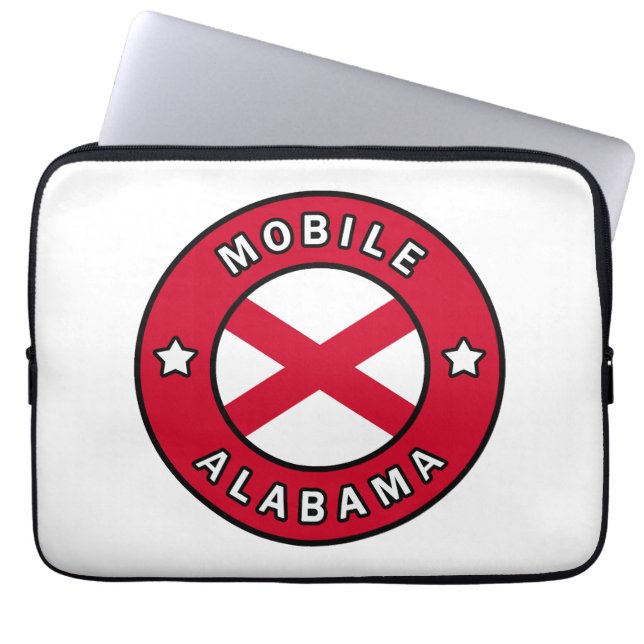 Mobile Alabama Laptop Sleeve (Front)
