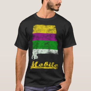 Mobile Alabama Mardi Gras Fat Tuesday Festive Cele T-Shirt