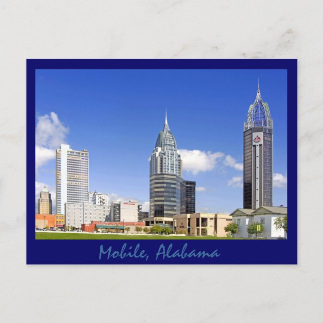 Mobile, Alabama Postcard (Front)