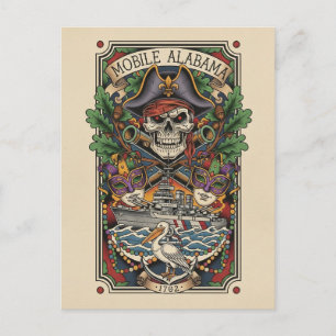 Mobile Alabama Travel Postcard