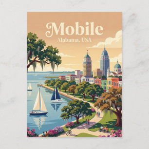 Mobile, Alabama USA Postcard