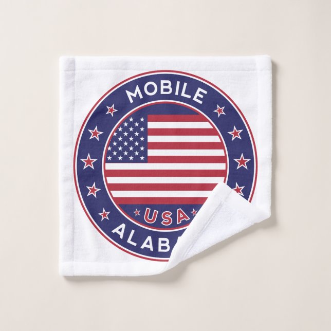 Mobile, Alabama Wash Cloth (Wash Cloth)