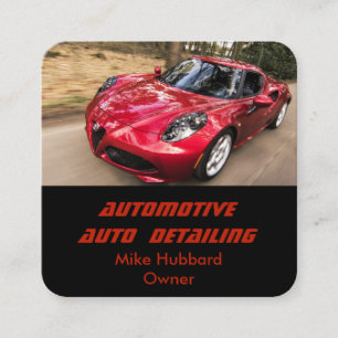 Mobile Auto Detailing Service Business Card