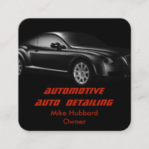 Mobile Auto Detailing Service Business Card