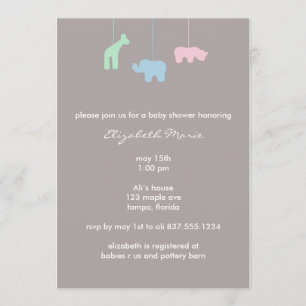 Mobile Baby Shower Invitation