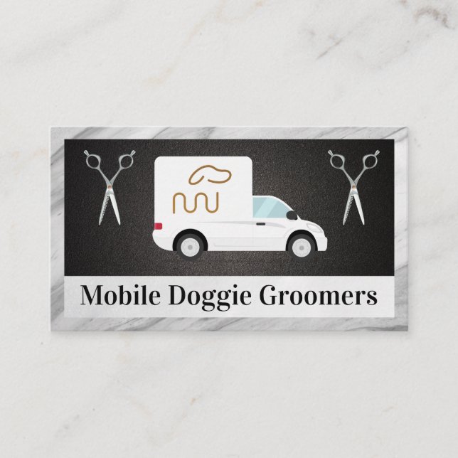 Mobile Business | Animal Services Business Card (Front)
