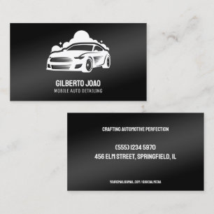 Mobile Car Detailer Business Card