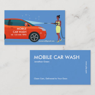 Mobile Car Wash Business Card