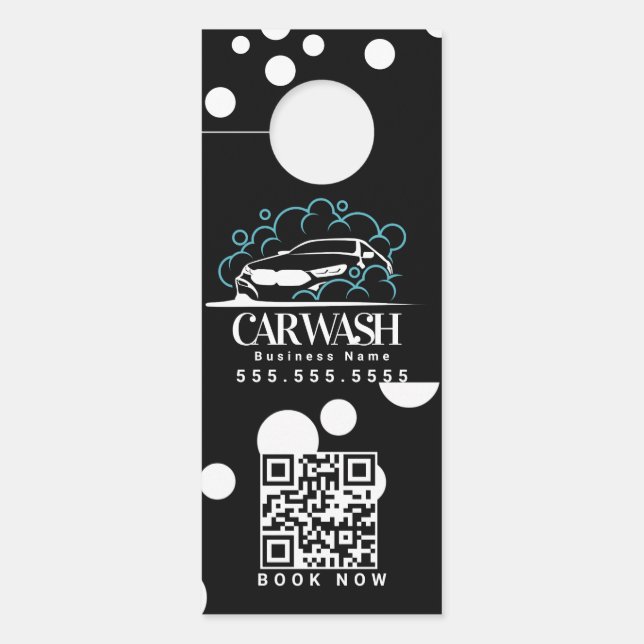 Mobile Car Wash Detailing C Door Hanger  (Front)