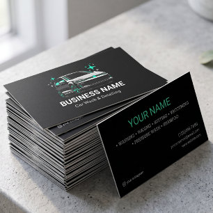 Mobile Car Wash & Detailing Custom Business Card