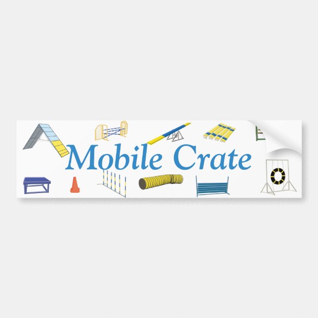Mobile Crate Bumper Sticker (Front)