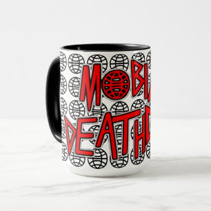 Mobile Deathcamp all over globe mug
