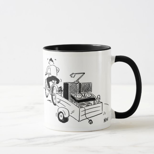 Mobile DJ Cartoon Mug (Right)