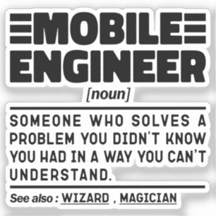 Mobile Engineer Noun Troubleshooting Specialist