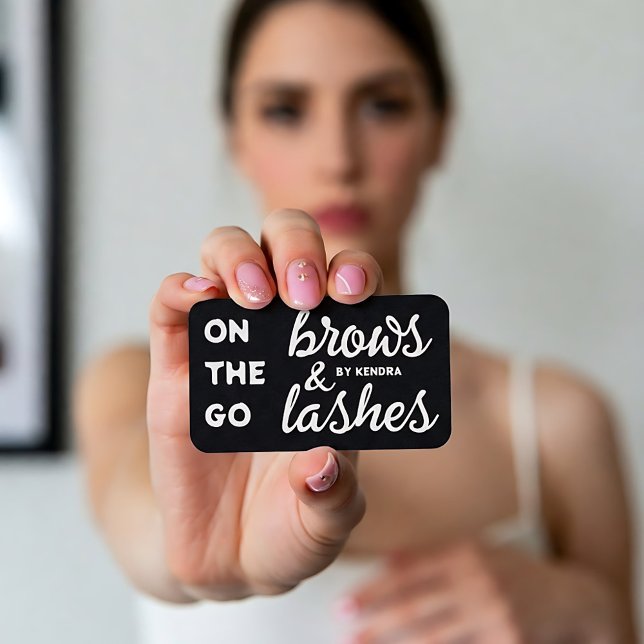 Mobile Lashes Brows Business Card (Mobile Lashes Brows Business Cards)