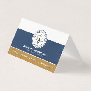 Mobile Legal Signing Agent Linen Navy Gold Folded