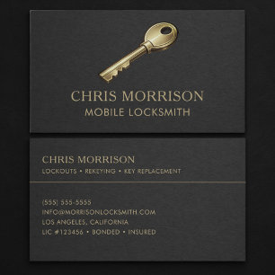 Mobile Locksmith Professional Business Card