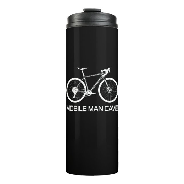 Mobile Man Cave Bike Thermal Tumbler (Front)