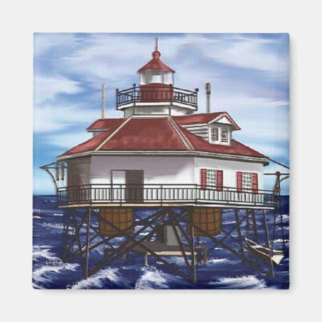 Mobile Middle Bay lighthouse Magnet (Front)