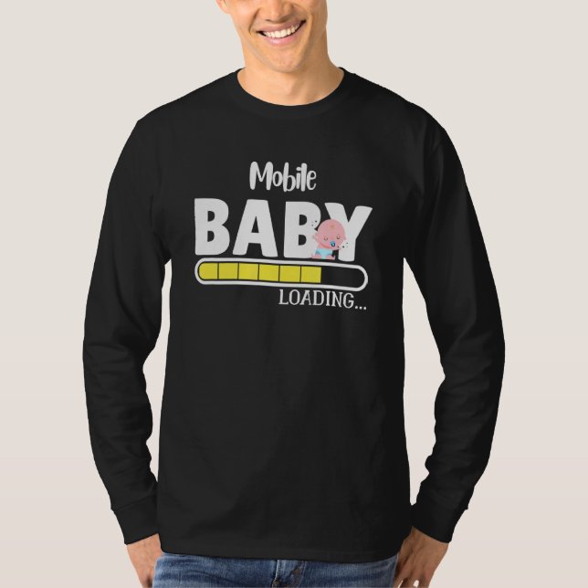 Mobile Native Pride Funny State Baby Parent Mum Da T-Shirt (Front)
