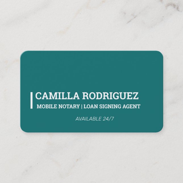 Mobile Notary Business Card (Front)