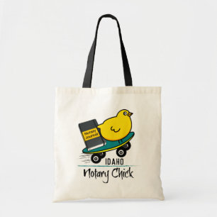 Mobile Notary Chick Riding Skateboard Idaho Tote Bag