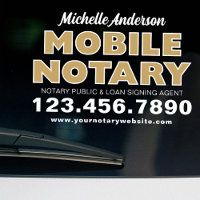 Mobile Notary Loan Signing Agent Gold Promotional
