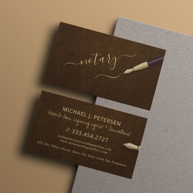 Mobile notary loan signing agent notary public  business card (Creator Uploaded)