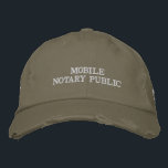 Mobile Notary Public<br><div class="desc">This cool trucker hat for mobile notary public business owners is designed to be an effective cost effecient option to keep you/your company visible and in front of potential clients as you're on the move.</div>