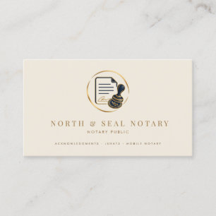 Mobile Notary Public Business Card