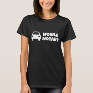 Mobile Notary Public Car Symbol T-Shirt