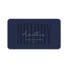 Mobile Notary Public Dark Navy Blue Modern