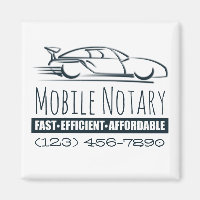 Mobile Notary Public Fast Car with Phone Number