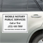 Mobile Notary Public Service Advertisement