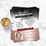 Mobile Notary Service Rose Gold Border Photo Flyer<br><div class="desc">Mobile Notary & Loan Signing Agent Professional Photo Flyers.</div>
