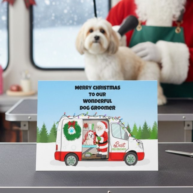 Mobile Pet Grooming Christmas Card (Creator Uploaded)