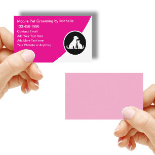 Mobile Pet Grooming Services  Business Card