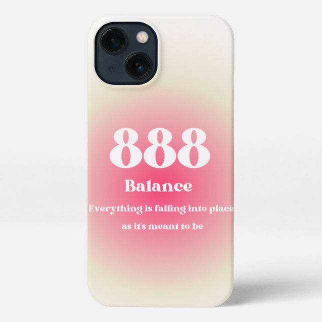 Mobile phone case with Angel Number 888 (Back)