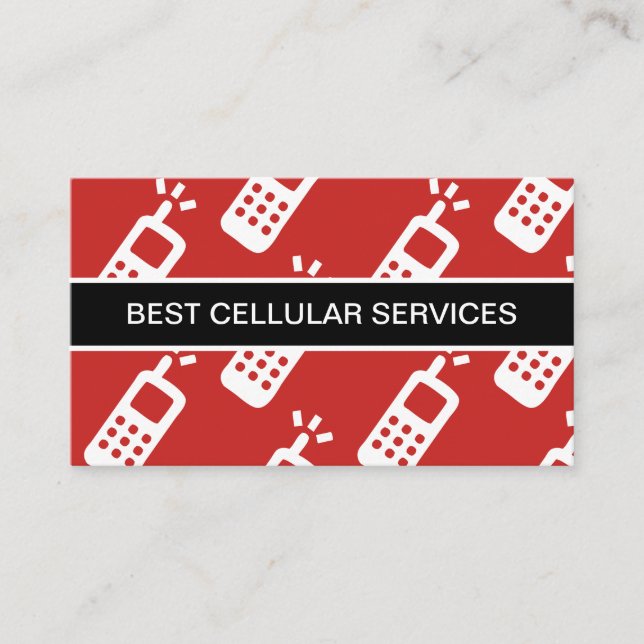 Mobile Phone Cellular Service Business Card (Front)
