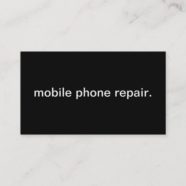 Mobile Phone Repair Business Card (Front)