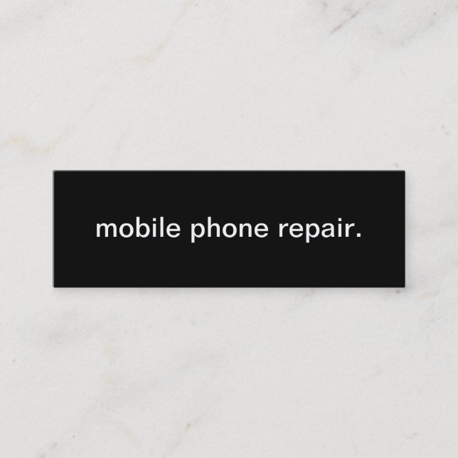 Mobile Phone Repair Service Business Card (Front)
