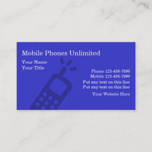 Mobile Phones Business Cards