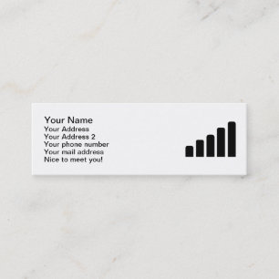 Mobile reception mini business card