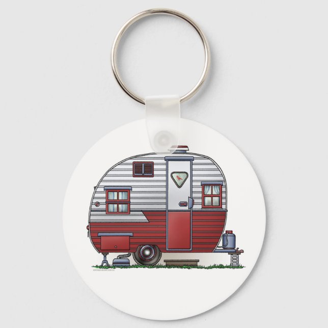 Mobile Scout Camper Keychain (Front)