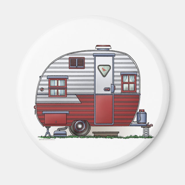 Mobile Scout Camper Magnet (Front)
