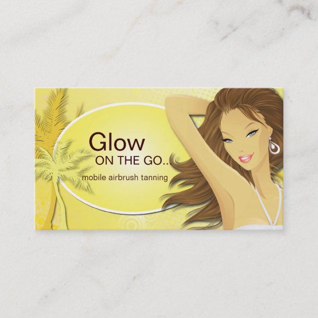 Mobile Spray Tanning Business Card (Front)