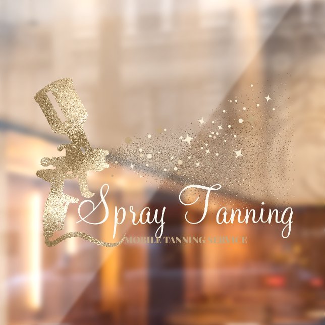 Mobile Spray Tanning Glitter Gold Sparkling (Sheet 2)