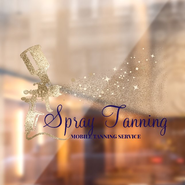 Mobile Spray Tanning navy Gold Sparkling (Sheet 2)