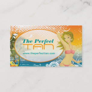 Mobile Tanning Salon Business Card Template
